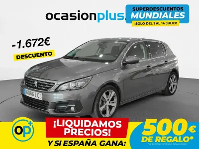 Usado Peugeot 308 Allure 130 CV (95 kW) 2019 Gris Berlina