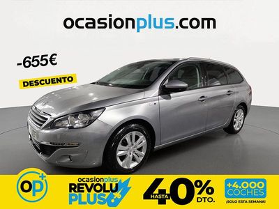 Usado Peugeot 308 Style 130 CV (95 kW) 2017 Gris Familiar