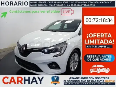 Usado Renault Clio V Intens 140 CV (102 kW) 2021 Blanco Berlina