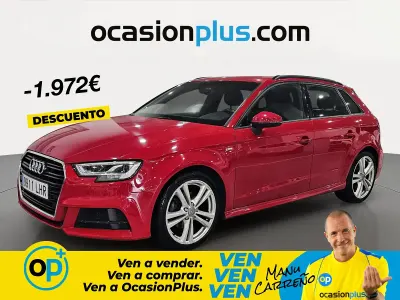 Usado Audi A3 S-Line 116 CV (85 kW) 2020 Rojo Berlina