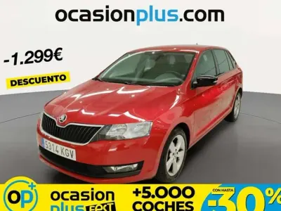 Usado Skoda Rapid Ambition 95 CV (69 kW) 2018 Rojo Utilitario