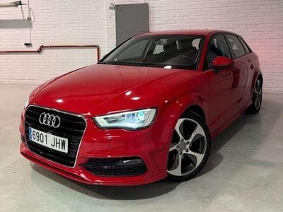 Usado Audi A3 Sportback S-Line 125 CV (91 kW) 2017 Rojo Utilitario