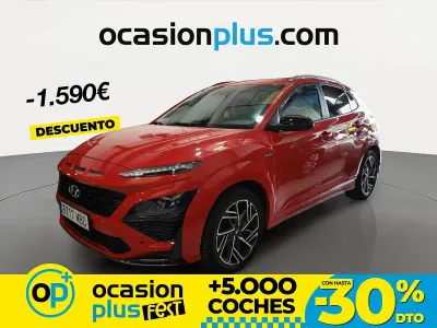 Usado Hyundai Kona N Line 120 CV (88 kW) 2022 Rojo SUV