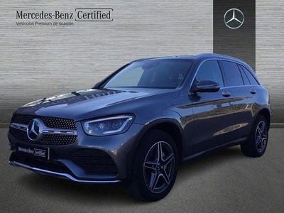 Usado Mercedes GLC300e AMG line 306 CV (225 kW) 2021 Gris selenita SUV