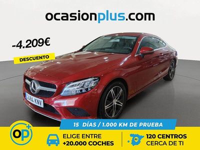 Usado Mercedes C200 184 CV (135 kW) 2018 Rojo Coupe