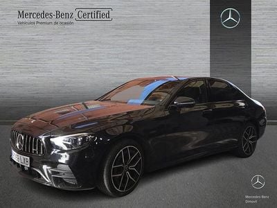 Negro Usado 2020 Mercedes E220 AMG line Berlina | 34.900 € (Buen precio)
