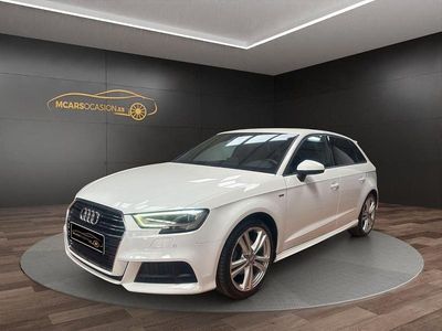 Usado Audi A3 Sportback S-Line 116 CV (85 kW) 2019 Blanco Utilitario