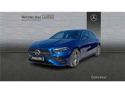 Usado Mercedes A180 AMG line 136 CV (100 kW) 2024 Azul espectra Berlina