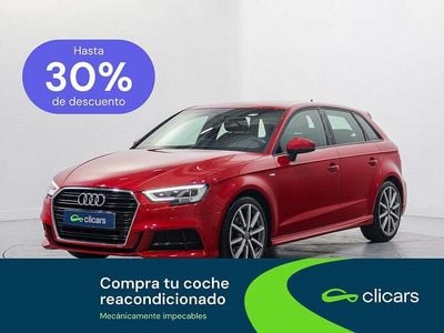 Usado Audi A3 S-Line 116 CV (85 kW) 2019 Rojo Berlina