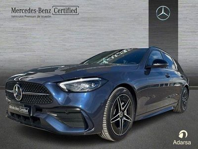 Usado Mercedes C220 AMG line 200 CV (147 kW) 2025 Azul sodalita Familiar