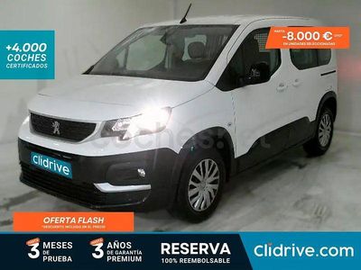 Usado Peugeot Rifter Active 100 CV (73 kW) 2021 Blanco Monovolumen