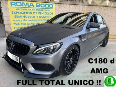 Usado Mercedes C180 AMG 120 CV (88 kW) 2015 Gris Berlina