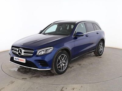 Usado Mercedes GLC220 AMG line 170 CV (125 kW) 2018 Azul SUV