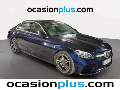 Usado Mercedes C220 AMG 194 CV (142 kW) 2019 Azul Berlina