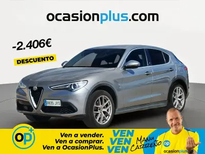 Usado Alfa Romeo Stelvio 280 CV (205 kW) 2017 Gris SUV