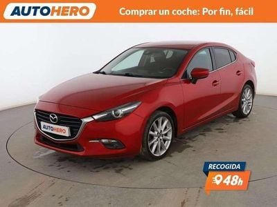 Rojo Usado 2017 Mazda 3 Luxury Berlina | 14.999 € (Precio justo)