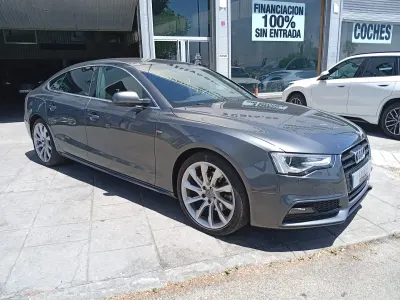 Usado Audi A5 Sportback S-Line 204 CV (150 kW) 2014 Gris Utilitario