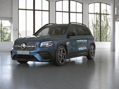Usado Mercedes GLB200 AMG line 150 CV (110 kW) 2022 Azul denim SUV