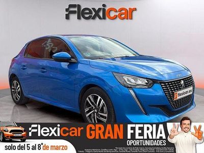 Usado Peugeot 208 Allure 100 CV (73 kW) 2020 Azul Utilitario