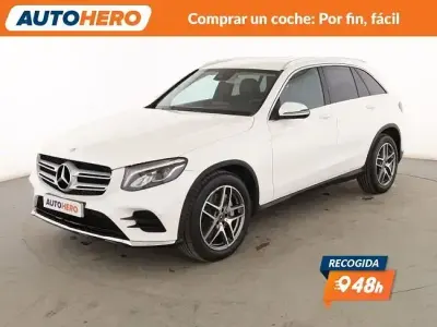 Usado Mercedes GLC220 AMG line 170 CV (125 kW) 2017 Blanco SUV