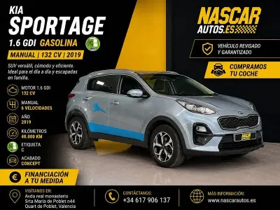 Usado Kia Sportage 132 CV (97 kW) 2019 Gris / plata SUV