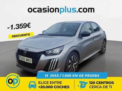 Usado Peugeot 208 Active 100 CV (73 kW) 2024 Gris Utilitario