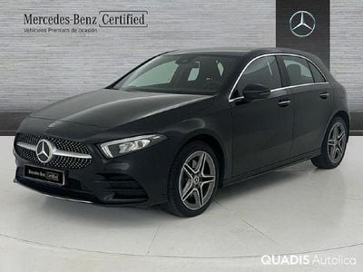 Usado Mercedes A250 AMG line 218 CV (160 kW) 2022 Negro cosmos