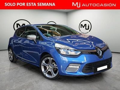 Usado Renault Clio IV GT 120 CV (88 kW) 2015 Azul Berlina