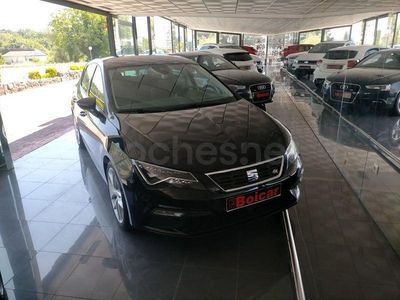 Usado Seat Leon FR 184 CV (135 kW) 2017 Negro Berlina