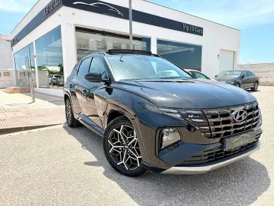Usado Hyundai Tucson N Line 136 CV (100 kW) 2022 Negro SUV
