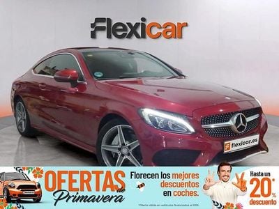 Usado Mercedes C220 170 CV (125 kW) 2016 Rojo Coupe