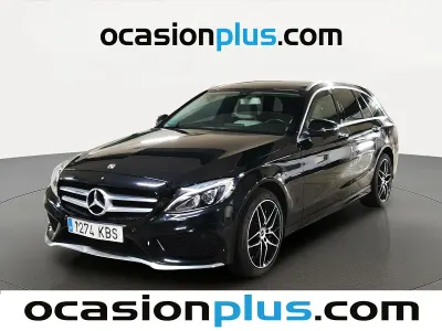 Usado Mercedes C220 AMG 170 CV (125 kW) 2017 Negro Familiar