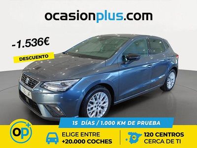 Usado Seat Ibiza FR 110 CV (80 kW) 2022 Gris Utilitario