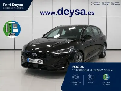 Usado Ford Focus ST-Line 125 CV (91 kW) 2023 Negro Berlina