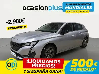 Usado Peugeot 308 Active 130 CV (95 kW) 2024 Gris Berlina