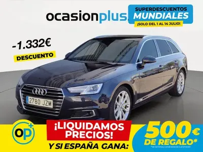 Usado Audi A4 Design 190 CV (139 kW) 2017 Azul Familiar
