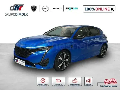 Usado Peugeot 308 GT 130 CV (95 kW) 2021 Azul Berlina