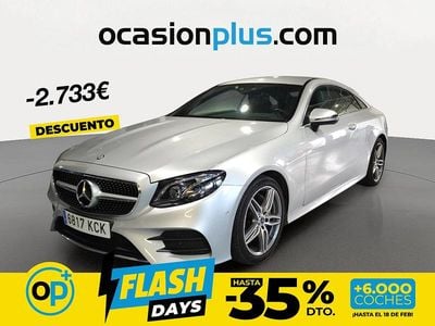 Usado Mercedes E220 AMG 194 CV (142 kW) 2017 Gris plata Coupe