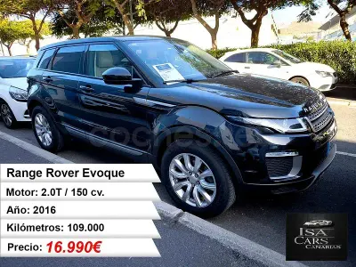 Käytetty Land Rover Range Rover evoque SE 150 HP (110 kW) 2016 Musta Katumaasturi