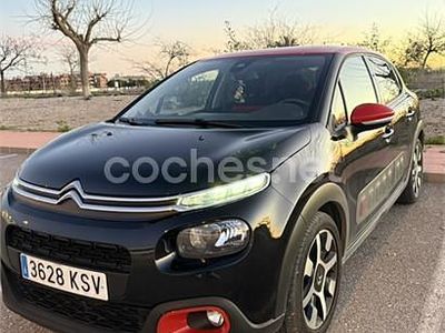 Usado Citroën C3 PureTech 82 CV (60 kW) 2019 Negro Berlina