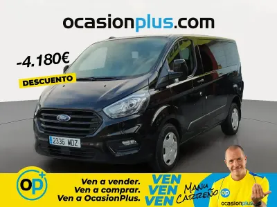 Usado Ford Transit Custom Trend 130 CV (95 kW) 2023 Negro Familiar