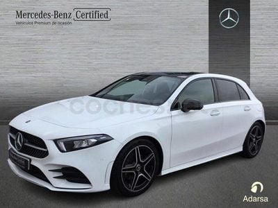 Usado Mercedes A180 AMG line 136 CV (100 kW) 2020 Blanco polar Berlina