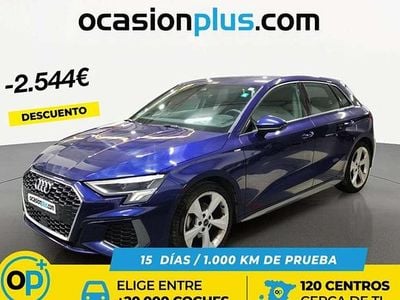 Usado Audi A3 Sportback S-Line 150 CV (110 kW) 2023 Azul Utilitario