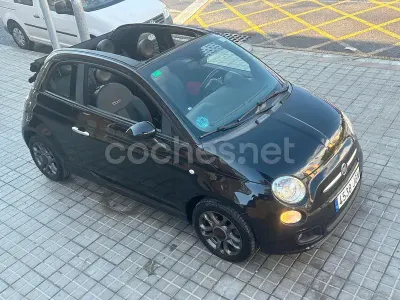 Usado Fiat 500C S 69 CV (50 kW) 2015 Negro Descapotable