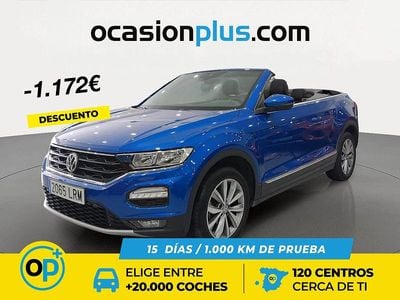 Usado VW T-Roc Cabriolet Style 115 CV (84 kW) 2021 Azul Descapotable