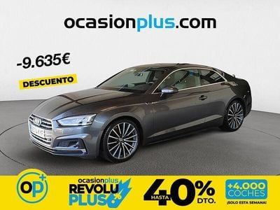 Usado Audi A5 S-Line 190 CV (139 kW) 2019 Gris Coupe