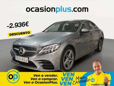 Usado Mercedes C200 AMG 184 CV (135 kW) 2018 Gris Berlina