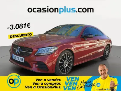 Usado Mercedes C220 194 CV (142 kW) 2021 Rojo Coupe