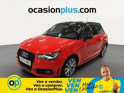 Usado Audi A1 Sportback S-Line 90 CV (66 kW) 2013 Rojo Utilitario