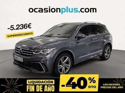 Gris / plata Usado 2021 VW Tiguan R-line SUV | 29.490 € (Precio justo)